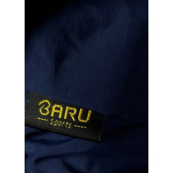 Vtg Baru Sports Mens XL Dark Blue Fleeced Lined Full Zip Insulated Bomber Coat - Picture 12 of 15